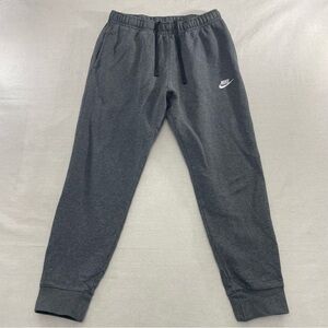 Nike Sweatpants Mens M Gray Club Fleece Joggers Swoosh Logo BV2671-071